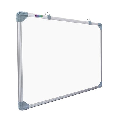 Eduway 2x2 Feet Kunj Non-Magnetic Double-Sided White Board and Chalkboard | Ideal Use for Home, Office, Kids with Sliding Hangin