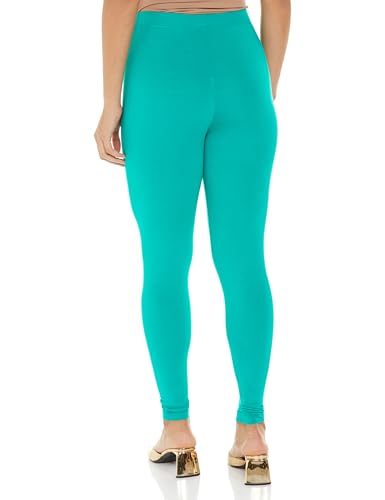 Premium Viscose Stretchable Ankle Length Leggings For Women Jade