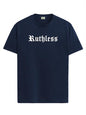 ADRO Mens Printed T Shirt - Premium Cotton Graphic Printed Tshirt - Navy Blue T-Shirt - RN24-RUTH-NB-XL
