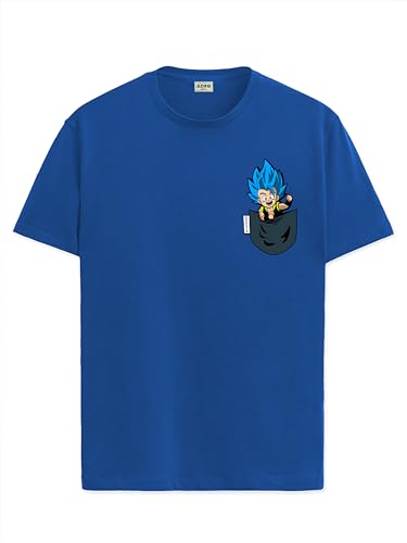 ADRO Tshirt for Men | Anime T Shirt for Men | 100% Cotton Tshirt | Graphic Printed T-Shirt | Chest Printed Tshirt | Gogeta Anime