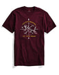Adro Die With Memories Not With Dreams Mens Printed T-Shirt (M, Maroon)