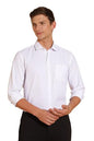 FYLTR Mens Slim Fit Shirt - Dobby Self Design | Full Sleeve | Functional Patch Pocket | White Formal Shirts for Men