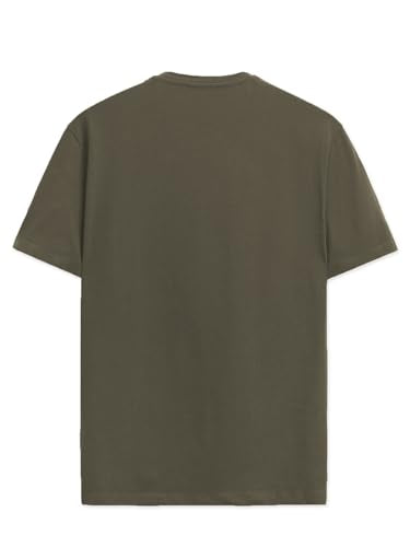 ADRO Men's Solid Regular Fit T-Shirt (RN24-GOK-OL_Olive