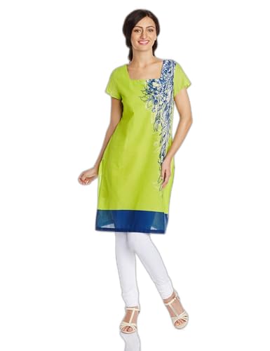 W for Woman Women Cotton Self-Print Straight Kurta