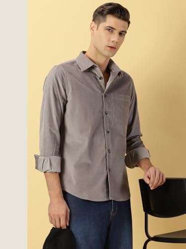 Thomas Scott Mens Slim Fit Shirt (TS1178_Grey