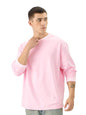 The Souled Store Solids: Pastel Pink Men And Boys Round Neck Full Sleeve Cotton Oversized T-Shirts