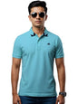 Mens Premium Cotton Polo T-Shirt | 220 GSM Soft Fabric | Casual Stylish Look | Contrast Collar Design Mint Polo T Shirt | Polo T