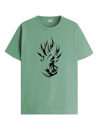 ADRO Tshirt for Men | Printed T Shirt for Men | 100% Cotton T-Shirt |Printed T Shirt | T-Shirts | RN24-GOK-PT-S Pista
