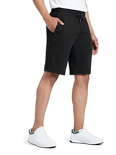 XYXX Athleisure Mens Cotton Shorts | Super Soft, Knee Length Comfortable Everyday Wear | Relaxed Fit Solid Code Shorts with Zip