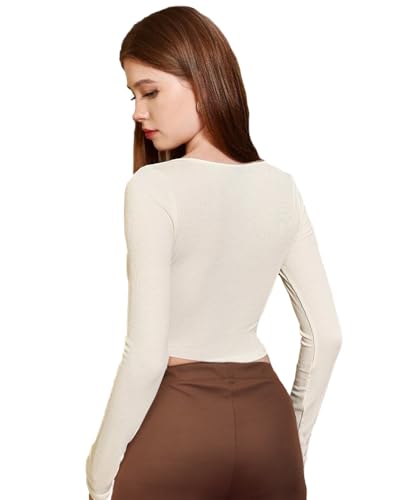 Noble Monk Co-Ord Set | Full Sleeve Crop Top And Rib Wide Leg Pant