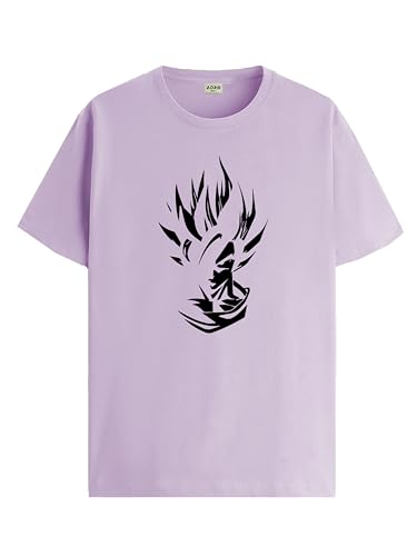 ADRO Tshirt for Men | Printed T Shirt for Men | 100% Cotton T-Shirt |Printed T Shirt | T-Shirts | RN24-GOK-PU-XL Purple