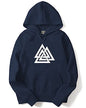 ADRO Men's Cotton Neck Hooded Sweatshirt (H21-M-TKT-NB_Navy_XL)