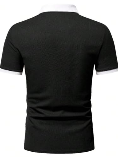 Greciilooks MenS Regular Fit T-Shirt (Gl-Mt-1202_Black