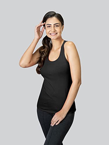 Lyra WomenS Stretchable Premium Cotton Racerback Tank Top