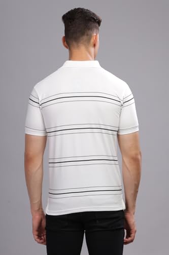 ADRO Men's Solid Regular Fit Polo Shirt (PNOP24-L1-WHGRBL_White1