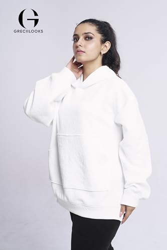 Greciilooks Oversized Cotton Winter Hoodie & T-Shirt For Women
