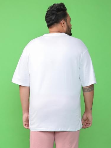 Bewakoof Official DC Merchandise Vengeance Mens Graphic Printed Oversized Fit Half Sleeve Round Neck Cotton Plus Size T-Shirt_6