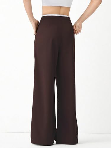 Leriya Fashion Women High Rise High Waist Wide Leg Trousers | Casual & Formal Pants |Loose Fit Track Pants | Gymwear | Cargo Pan