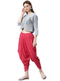 Digital Shopee Women Stylish Dhoti Pants Salwar Bottom Wear For Girls/Womens/Ladies (Xl, Pink)