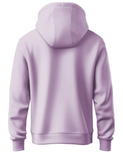 ADRO Men's Printed Hoodie - Cotton, Size 30, Lavender, Model H24-PLN-PU
