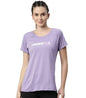 Enamor Athleisure Womens Polyester Relaxed Fit Long Length Raglan Sleeves Scoop Neck Quick Dry 4 Way Stretch Antimicrobial Grap
