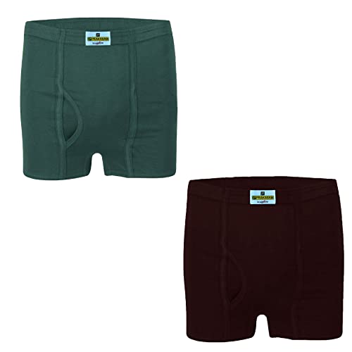 PRAKASAM COTTON (Marlow Mens Inner Elastic Trunks Without Pocket-Pack of 2