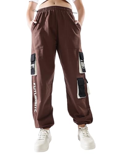 Hubberholme Women Printed Jogger High-Rise Casual Track Pants 14