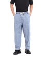The Indian Garage Co Mens Barrel Loose Fit Solid Mid-Rise Jeans