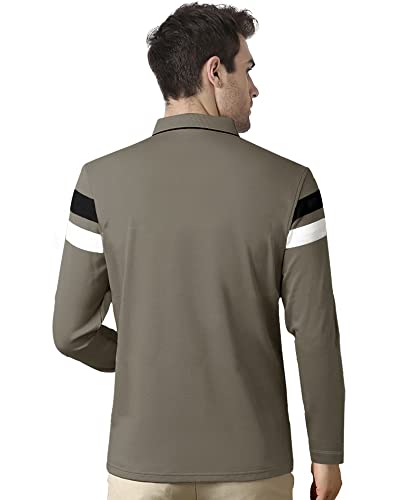 Eyebogler Polo Neck Striped Tshirt For Men
