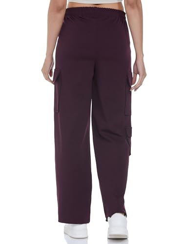 FYLTR Womens Relaxed Casual Pants (FYLAW24WP-502_Cocoa Brown