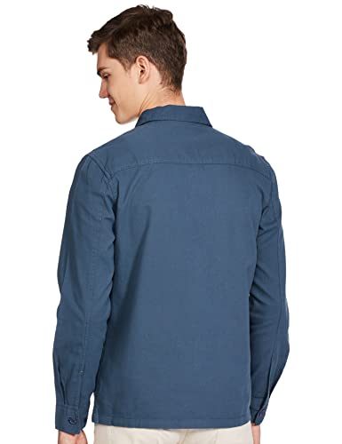 The Indian Garage Co Blue Regular Fit Cutaway Collar Solid Long Sleeves Shirt