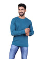 Colors Waffle Texture Full Sleeve T-Shirt for Men - 100% Cotton, Ribbed Crew Neck, Breathable Fabric, Enhanced Texture, Super St