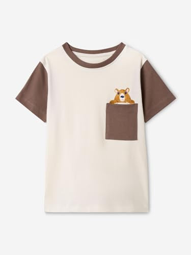 The Souled Store Regular T-Shirt: Mocha Mousse Regular Fit Graphic Printed Half Sleeve Boys Cotton T-Shirts
