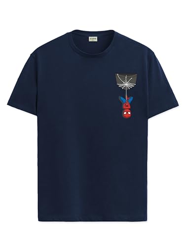 ADRO Tshirt for Men | Anime T Shirt for Men | 100% Cotton Tshirt | Graphic Printed T-Shirt | Chest Printed Tshirt | Spiderman Ts