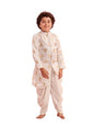 Pspeaches Boys Floral Printed Regular Kurta With Dhoti Pants (7-8Years)