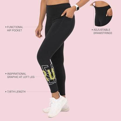 Enamor Womens Skinny Leggings (A606_JetBlack Run Faster