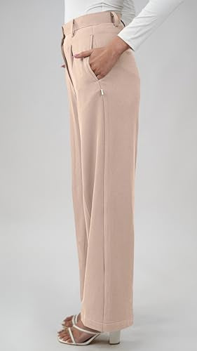Greciilooks Women High Rise High Waist Wide Leg Trousers | Casual & Formal Pants |Loose Fit Track Pants | Gymwear | Cargo Pants
