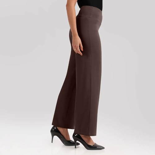 BlissClub Ultimate Flare Pants Lite for Women Above 55 ft Tall | High Waist Trousers and Formal Pants for Office wear | Comfort