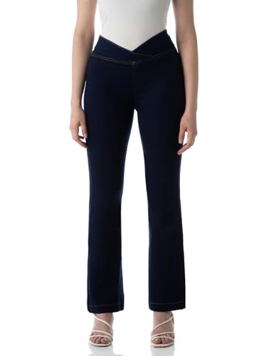 INKD Regular Fit Womens Jeans (INKSS24WJN-404_Dark Knight