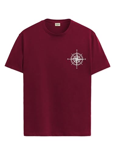 ADRO Tshirt for Men | Printed T Shirt for Men | 100% Cotton Tshirt | Graphic Printed T-Shirt | Chest Printed Tshirt | Unisex Tsh