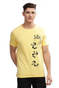 ADRO Tshirt for Men | Printed T Shirt for Men | 100% Cotton T-Shirt |Printed T Shirt | T-Shirts | RN24-POC-LY-S Light Yellow