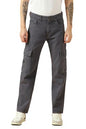 Dennis Lingo Mens Grey Cotton Relaxed Fit Mid-Rise Casual Jeans