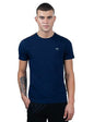 REVOLT Solid Slim Fit Men's Casual Round Neck 100% Cotton T-Shirt-Shoulder Print (Mood Indigo, XL) (REVSS23-TEE-003