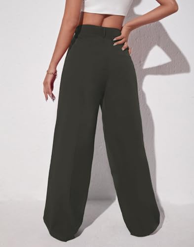 Leriya Fashion Relaxed Women Trouser (Lf-Tr928_Dark Green