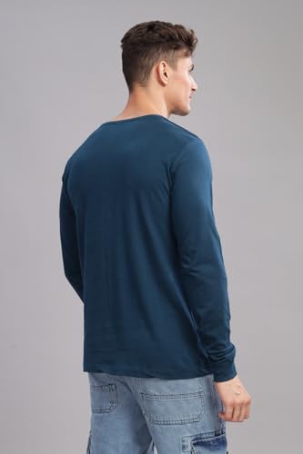 ADRO Full Sleeve Tshirt for Men | Plain T Shirt for Men | 100% Cotton Tshirt | Full Sleeve T-Shirt | Mens Full Sleeves T Shirts