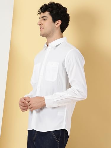 Thomas Scott MenS Regular Fit Shirt (Ts1229_White