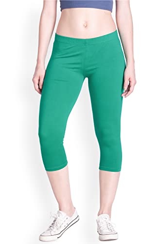 Lyra Women Solid Premium Cotton Capri