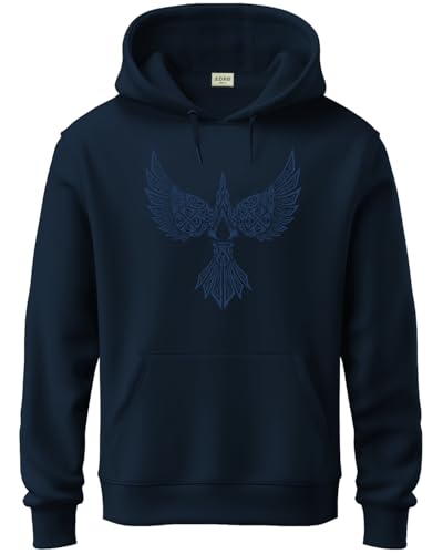 ADRO Hoodies for Men | Printed Hoodie for Men | Cotton Hoodie | Mens Hoodies | Sweatshirt for Men | Hooded Regular Fit Hoodie|H2