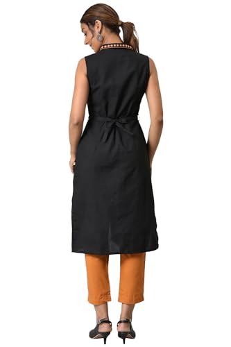 Aurelia WomenS Cotton Kurta, Trouser (22Onas13273-604155_Black