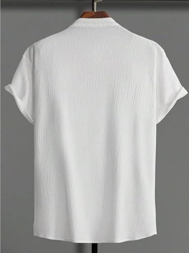 Leriya Fashion MenS Half Sleeve Casual Plain T-Shirt  Stylish & Comfortable White